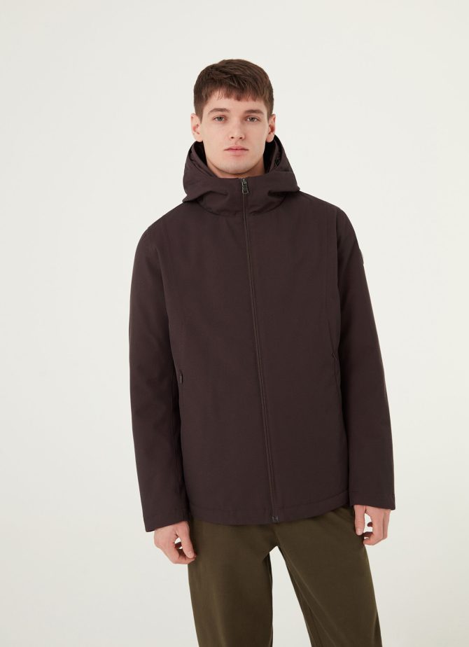 Padded jacket with double hood - Image 3