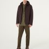 Padded jacket with double hood