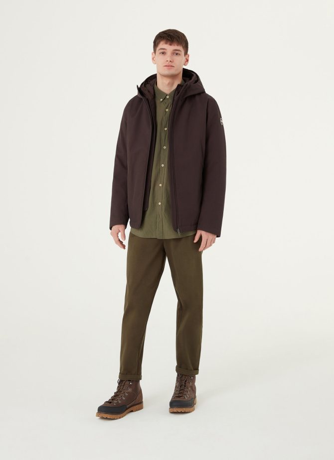 Padded jacket with double hood