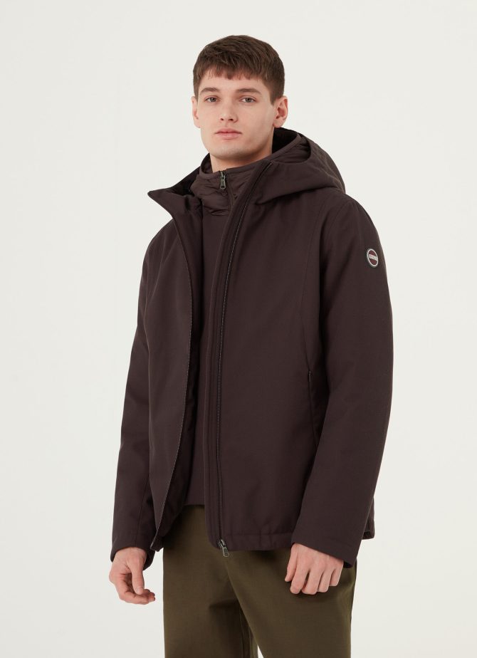 Padded jacket with double hood - Image 2
