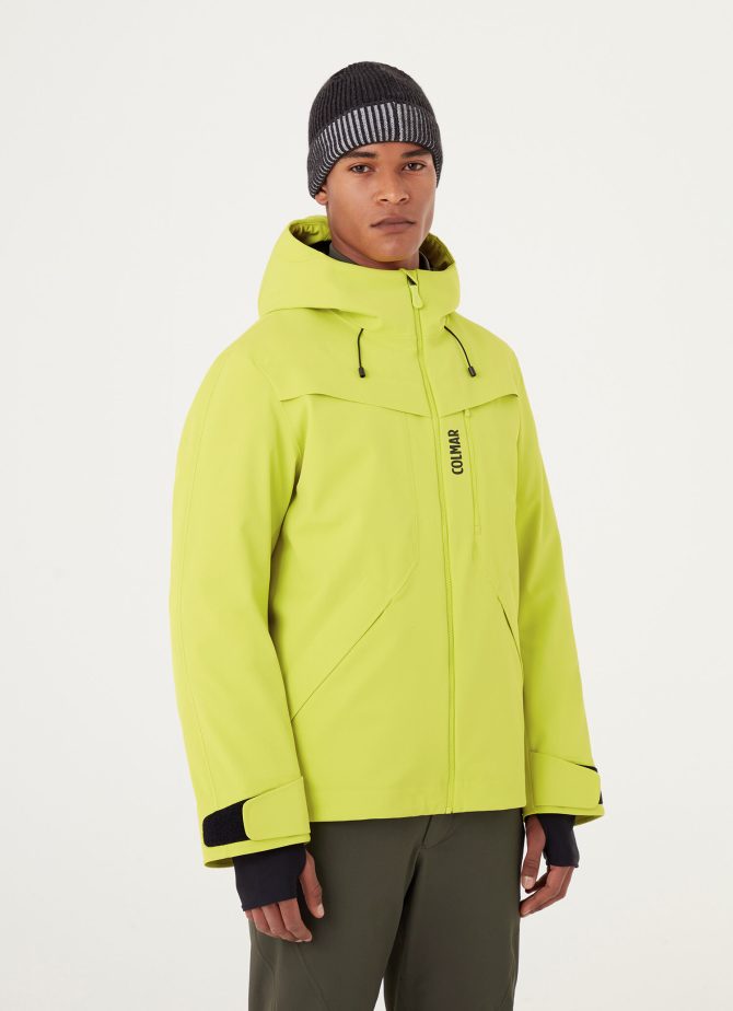 Ski jacket with quilted lining