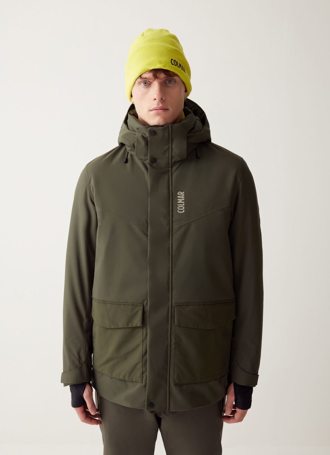 Long fit ski jacket with big pockets