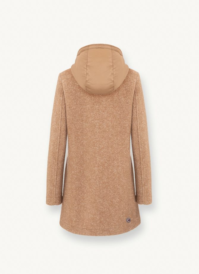 Hooded coat in woolen cloth - Image 5