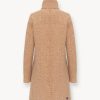 Coat with high collar in woolen cloth - Image 5