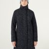 Coat with high collar in woolen cloth - Image 3