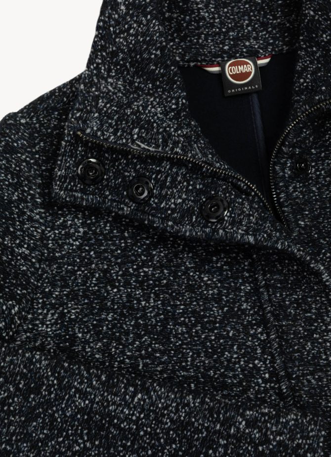 Coat with high collar in woolen cloth - Image 6