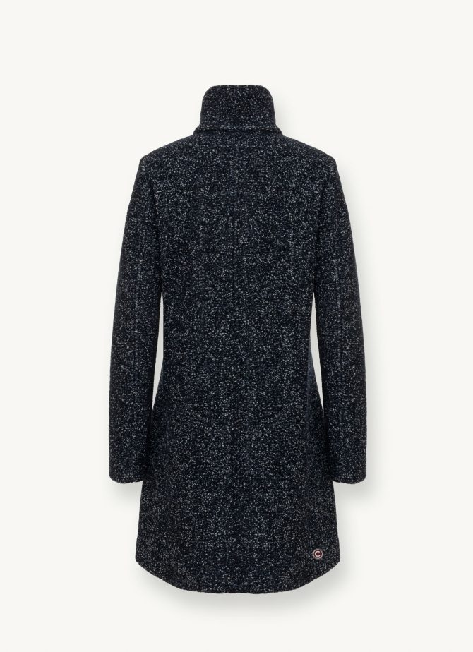 Coat with high collar in woolen cloth - Image 5