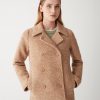 Double-breasted jacket in woolen cloth