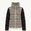 Quilted bouclé jacket with drawstring at the bottom - Image 4
