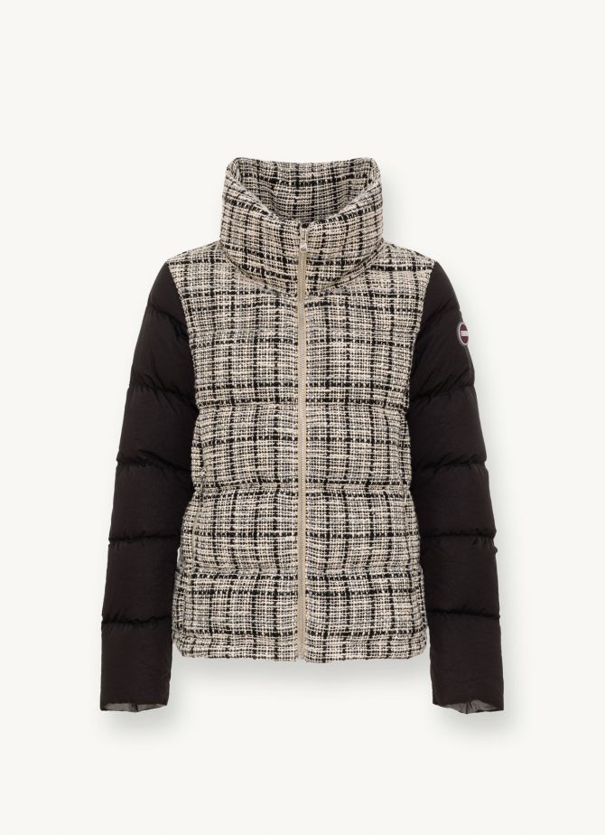 Quilted bouclé jacket with drawstring at the bottom - Image 4
