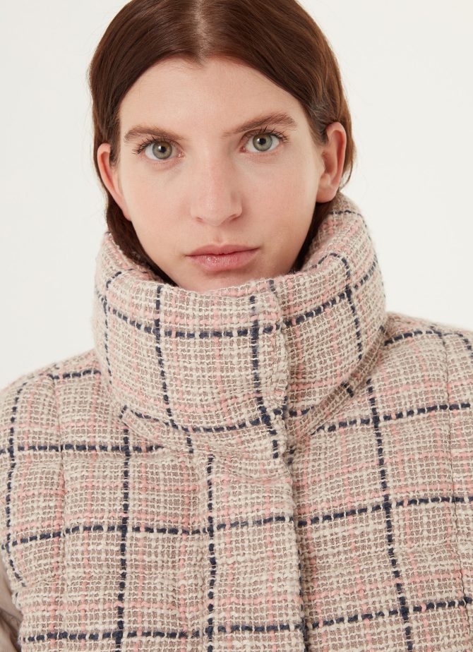 Bouclé coat with wrinkled inserts - Image 2