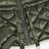 Iridescent diamond quilted jacket with drawstring - Image 6