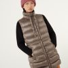 Maxi down vest with drawstring - Image 3