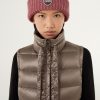 Maxi down vest with drawstring - Image 2