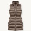 Maxi down vest with drawstring - Image 4