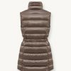Maxi down vest with drawstring - Image 5
