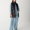 Maxi down vest with drawstring - Image 3