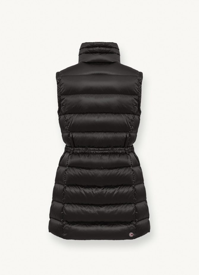 Maxi down vest with drawstring - Image 5