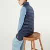 Quilted long unisex down gilet - Image 2