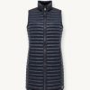 Quilted long unisex down gilet - Image 4