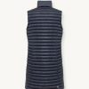 Quilted long unisex down gilet - Image 5