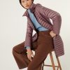 Long autumn down jacket with detachable hood