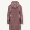 Long autumn down jacket with detachable hood - Image 5