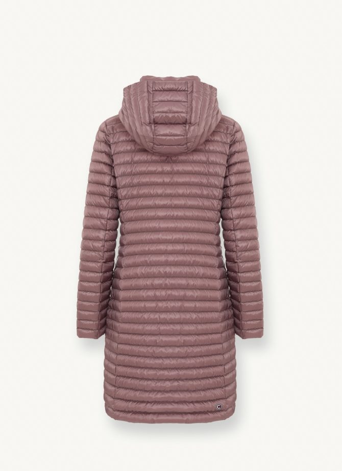 Long autumn down jacket with detachable hood - Image 5