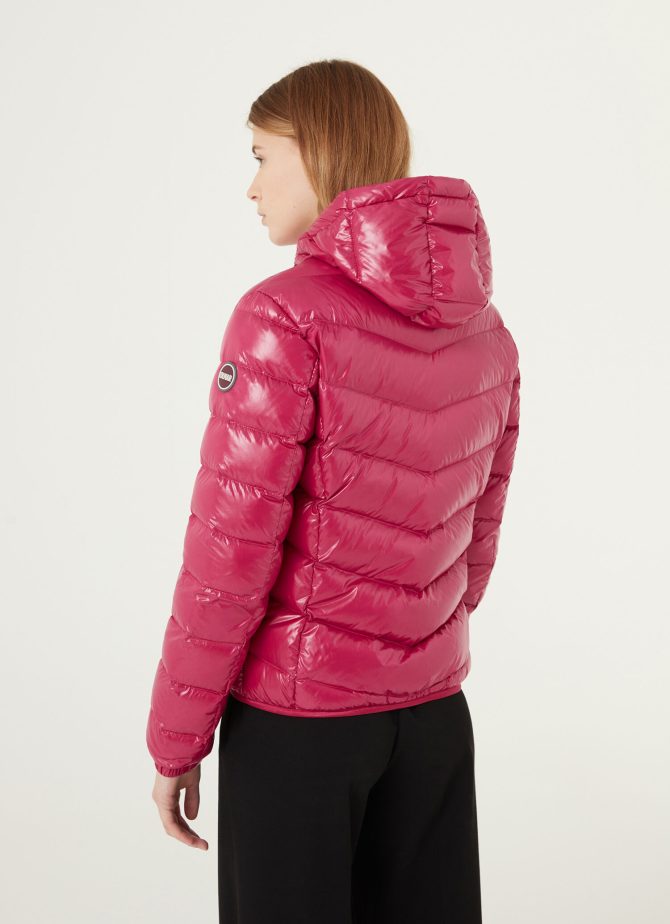 Super shiny down jacket with fixed hood - Image 3
