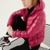 Super shiny down jacket with fixed hood - Image 2