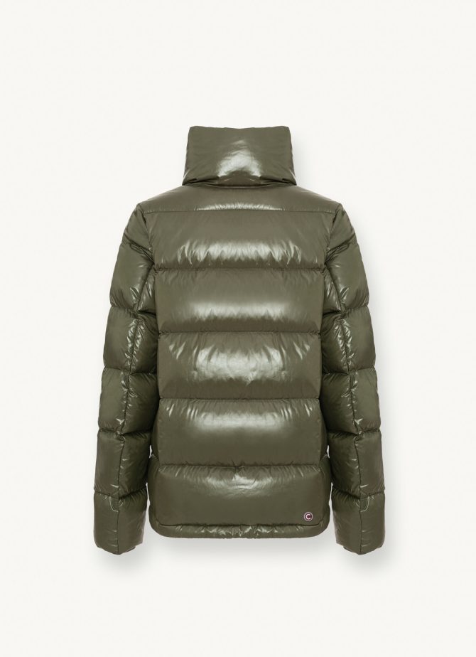 Super shiny down jacket with enveloping collar - Image 5
