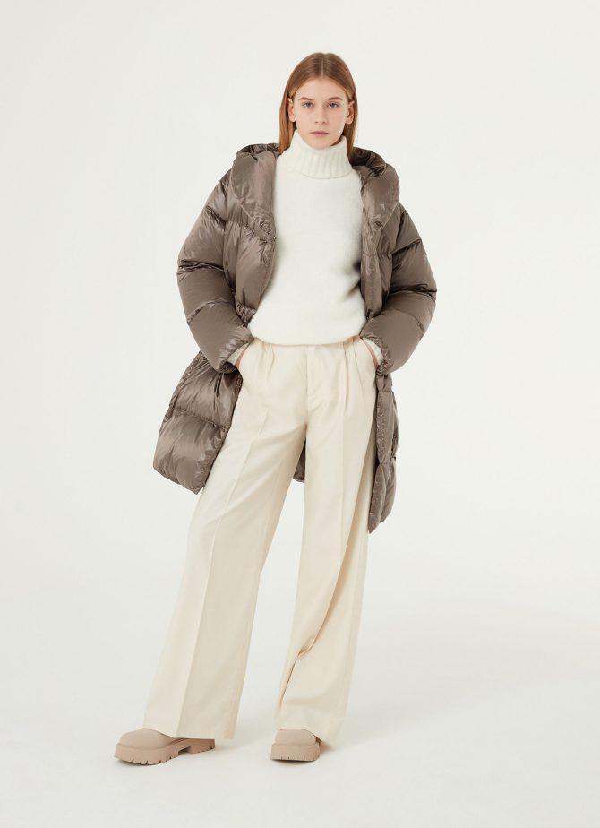 Super padded long puffy down jacket