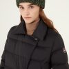 Long, stretch down jacket with lapel collar - Image 2