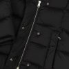 Long, stretch down jacket with lapel collar - Image 6