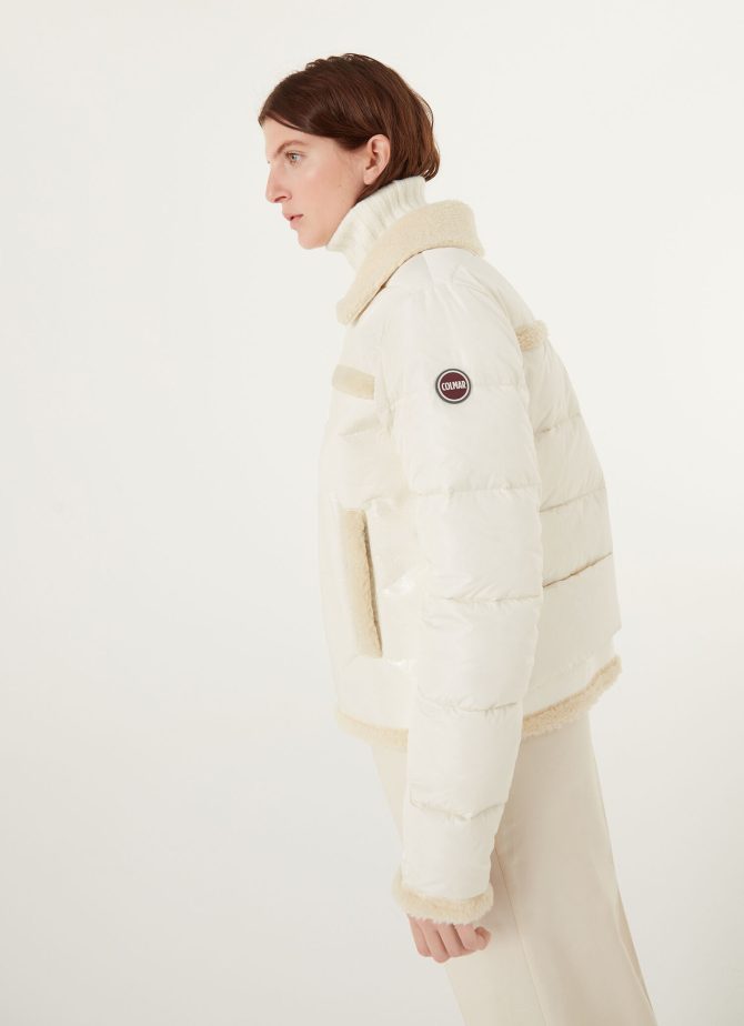 Lacquered sheepskin biker jacket - Image 3