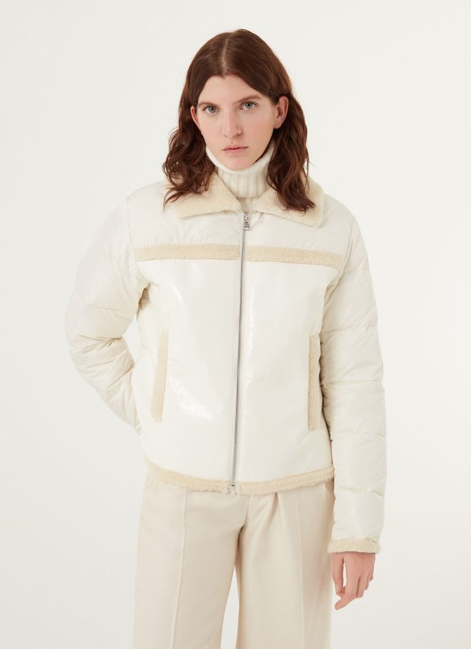 Lacquered sheepskin biker jacket - Image 2