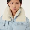 Down jacket with detachable double collar - Image 2