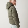 Stretch down jacket with hood - Image 2