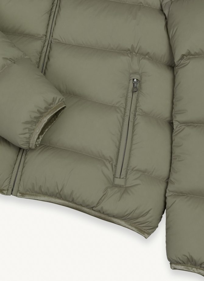 Stretch down jacket with hood - Image 6