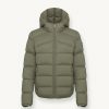 Stretch down jacket with hood - Image 4