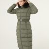 Long stretch down jacket with real fur - Image 2