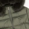 Long stretch down jacket with real fur - Image 6