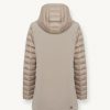 Down jacket in technical fabric with quilted sleeves - Image 5