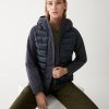 Quilted down jacket with technical fabric details - Image 3