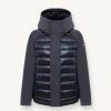 Quilted down jacket with technical fabric details - Image 4