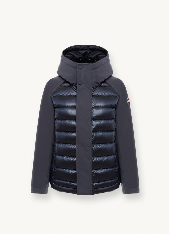 Quilted down jacket with technical fabric details - Image 4