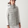 Embossed fabric ski vest