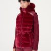 Velvet ski vest with fur - Image 3
