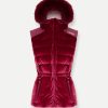 Velvet ski vest with fur - Image 4