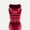 Velvet ski vest with fur - Image 5